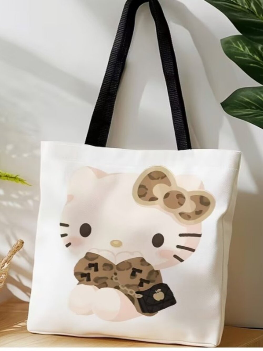 HELLO KITTY “Leopard Bow” Tote Shopping Book Bag (BRAND-NEW & SUPER CUTE!)